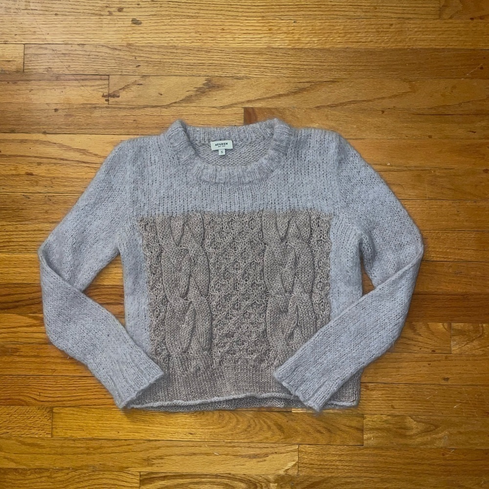 AUGDEN New York Anthropologie Alpaca Fur Sweater